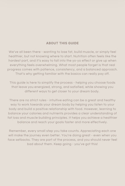 Nutrition Guide